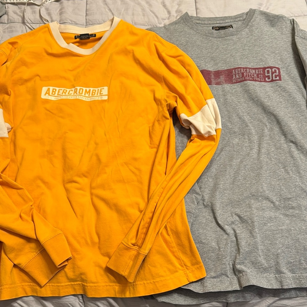 2 items- Vintage Abercrombie&Fitch long sleeve shirts